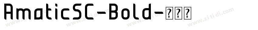 AmaticSC-Bold字体转换