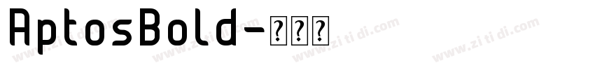 AptosBold字体转换