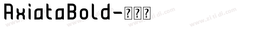 AxiataBold字体转换