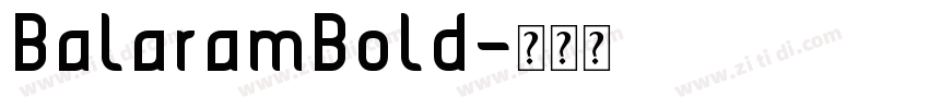 BalaramBold字体转换