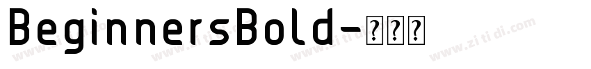 BeginnersBold字体转换