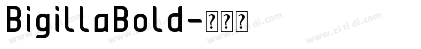 BigillaBold字体转换