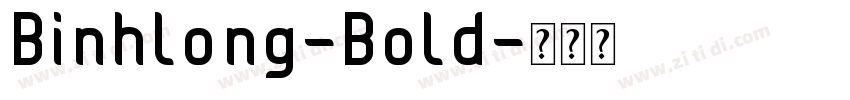 Binhlong-Bold字体转换