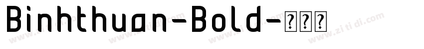 Binhthuan-Bold字体转换
