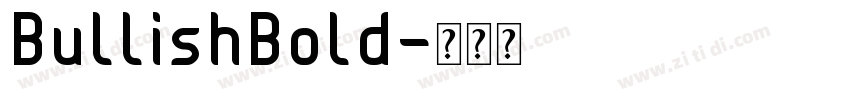 BullishBold字体转换