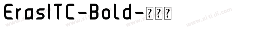 ErasITC-Bold字体转换