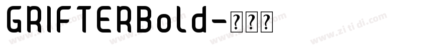 GRIFTERBold字体转换