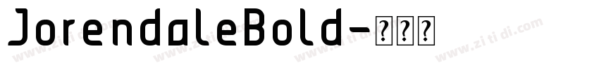 JorendaleBold字体转换