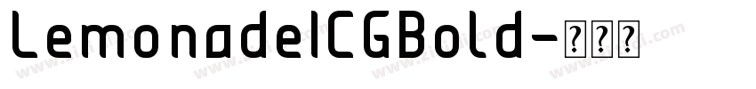 LemonadeICGBold字体转换