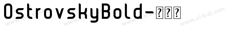 OstrovskyBold字体转换