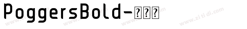 PoggersBold字体转换