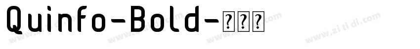 Quinfo-Bold字体转换