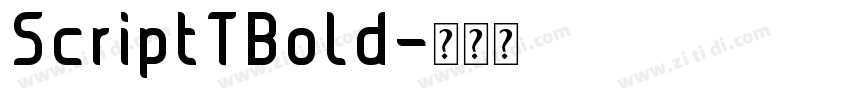 ScriptTBold字体转换