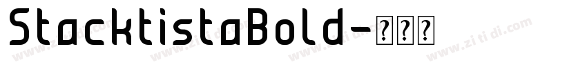 StacktistaBold字体转换