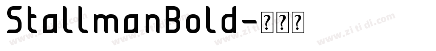 StallmanBold字体转换