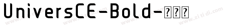 UniversCE-Bold字体转换