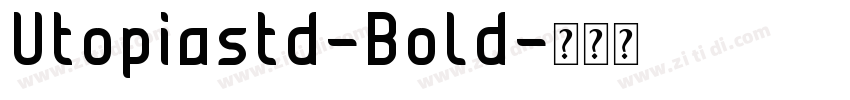 Utopiastd-Bold字体转换