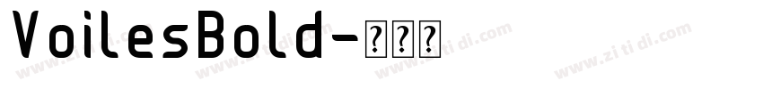 VoilesBold字体转换