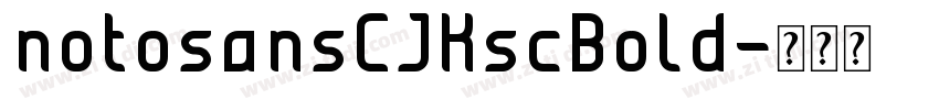 notosansCJKscBold字体转换