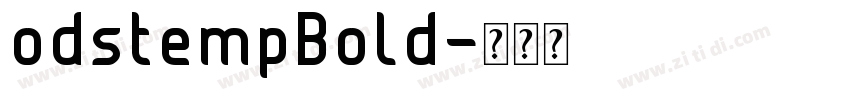 odstempBold字体转换