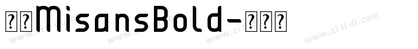小米MisansBold字体转换