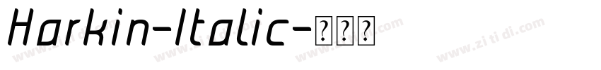 Harkin-Italic字体转换