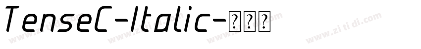 TenseC-Italic字体转换