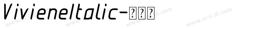 VivieneItalic字体转换