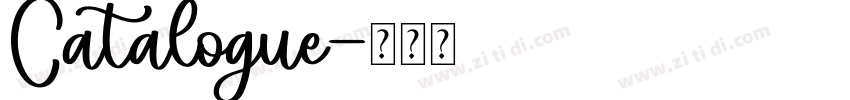 Catalogue字体转换