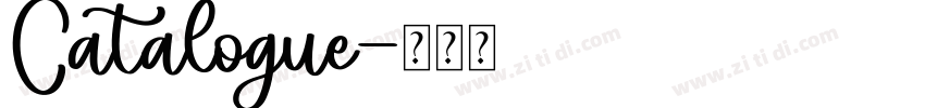 Catalogue字体转换
