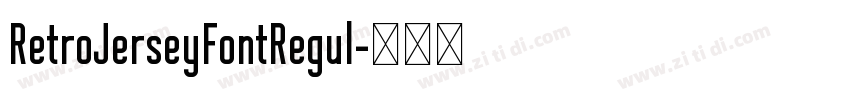 RetroJerseyFontRegul字体转换