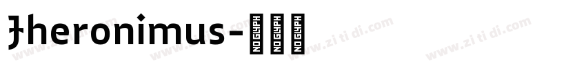 Jheronimus字体转换
