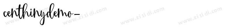 centhinydemo字体转换