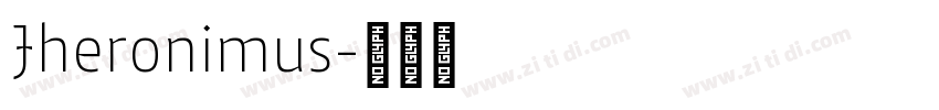 Jheronimus字体转换