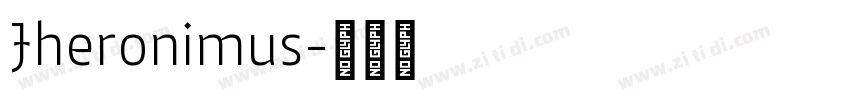 Jheronimus字体转换