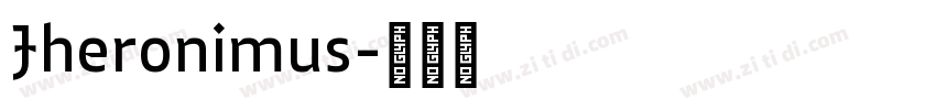 Jheronimus字体转换