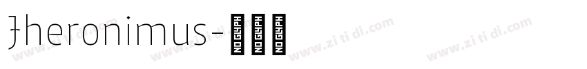 Jheronimus字体转换