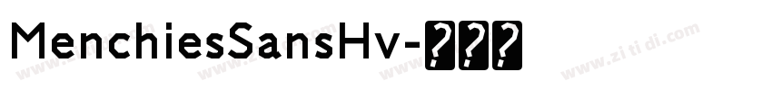 MenchiesSansHv字体转换