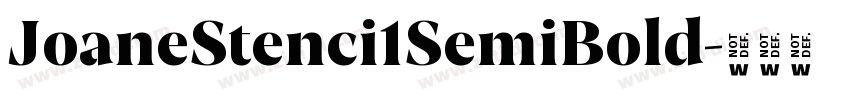 JoaneStenci1SemiBold字体转换