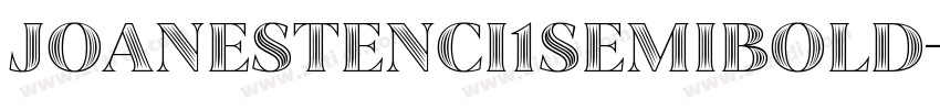 JoaneStenci1SemiBold字体转换