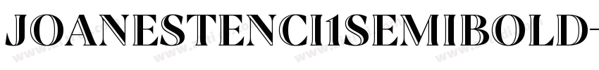 JoaneStenci1SemiBold字体转换