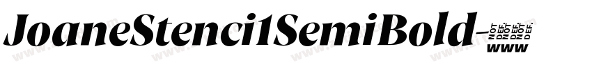 JoaneStenci1SemiBold字体转换