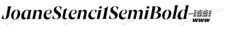 JoaneStenci1SemiBold字体转换