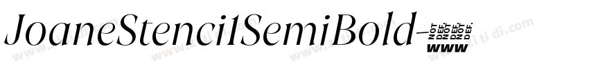 JoaneStenci1SemiBold字体转换