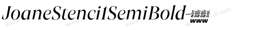 JoaneStenci1SemiBold字体转换
