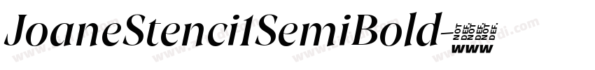 JoaneStenci1SemiBold字体转换
