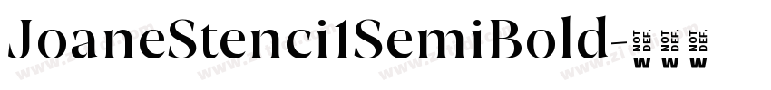 JoaneStenci1SemiBold字体转换
