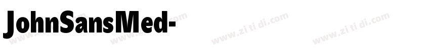 JohnSansMed字体转换