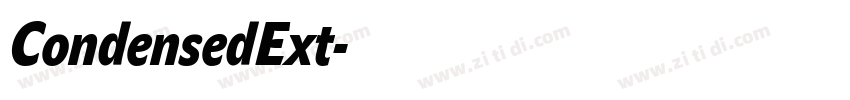 CondensedExt字体转换
