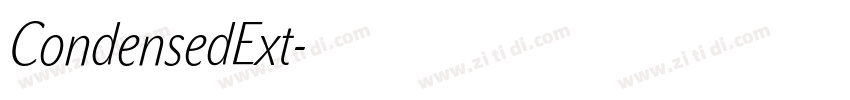 CondensedExt字体转换